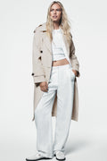 LONG BELTED TRENCH COAT