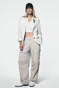 POPLIN ZIP CARGO PANT