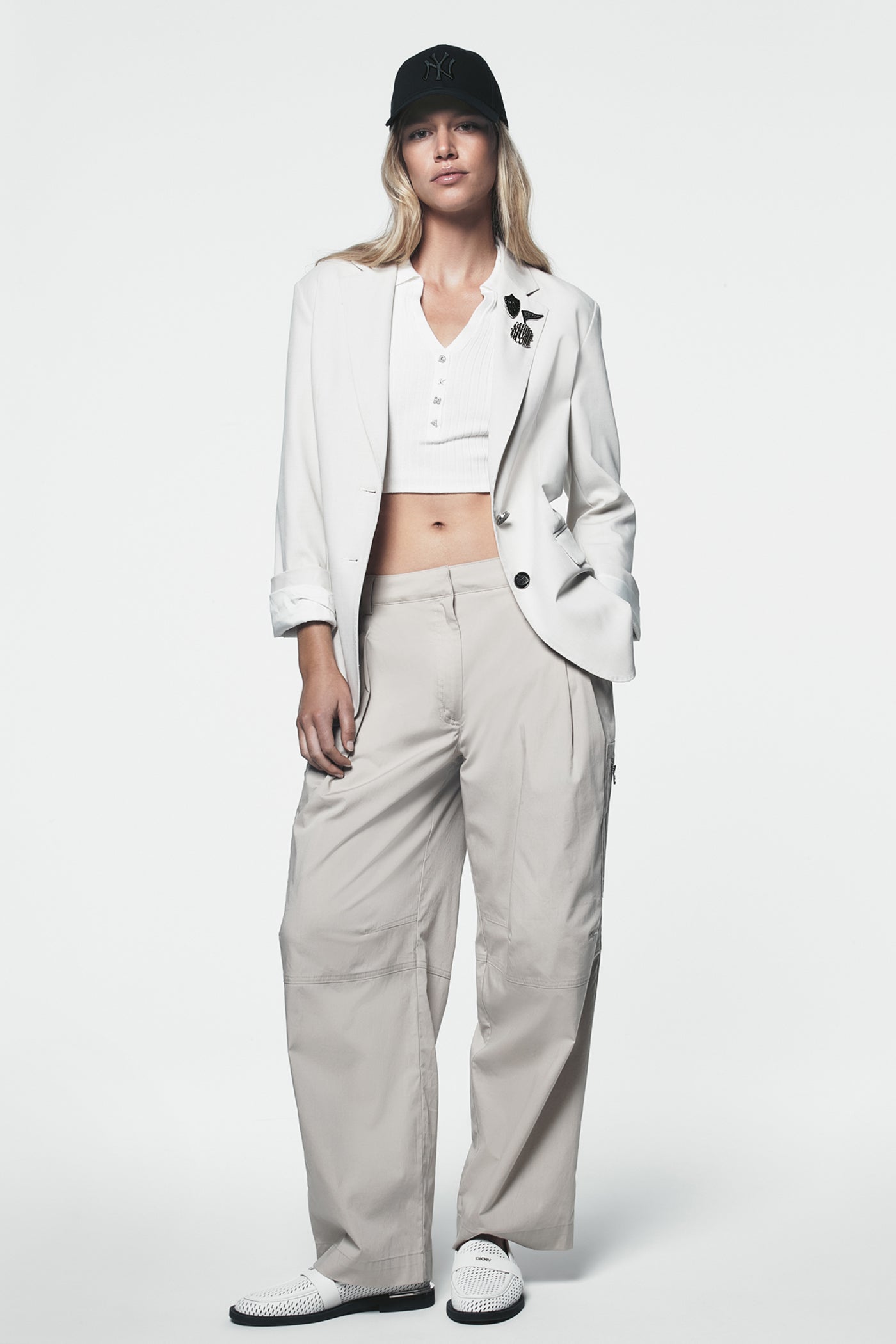 POPLIN ZIP CARGO PANT