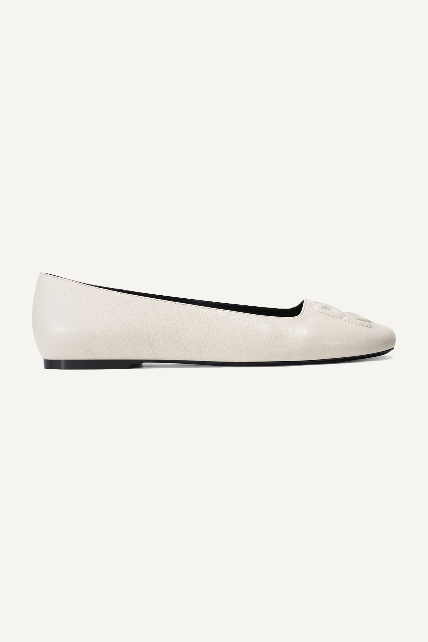 DARIANNE LOGO-EMBOSSED BALLET FLAT