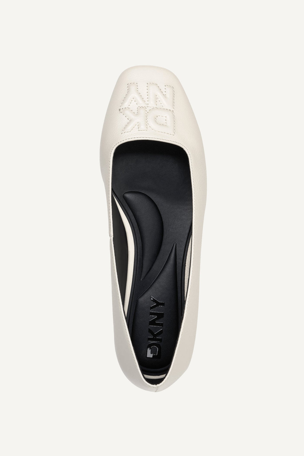 DARIANNE LOGO-EMBOSSED BALLET FLAT