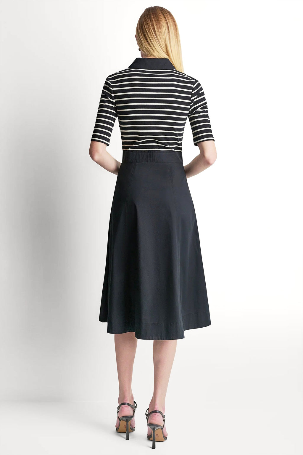 FIT & FLARE MIDI SHIRT DRESS