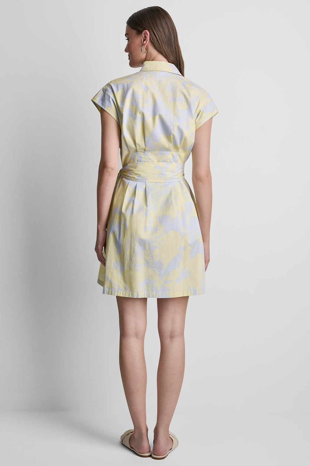 FLORAL PRINT SHIRT DRESS