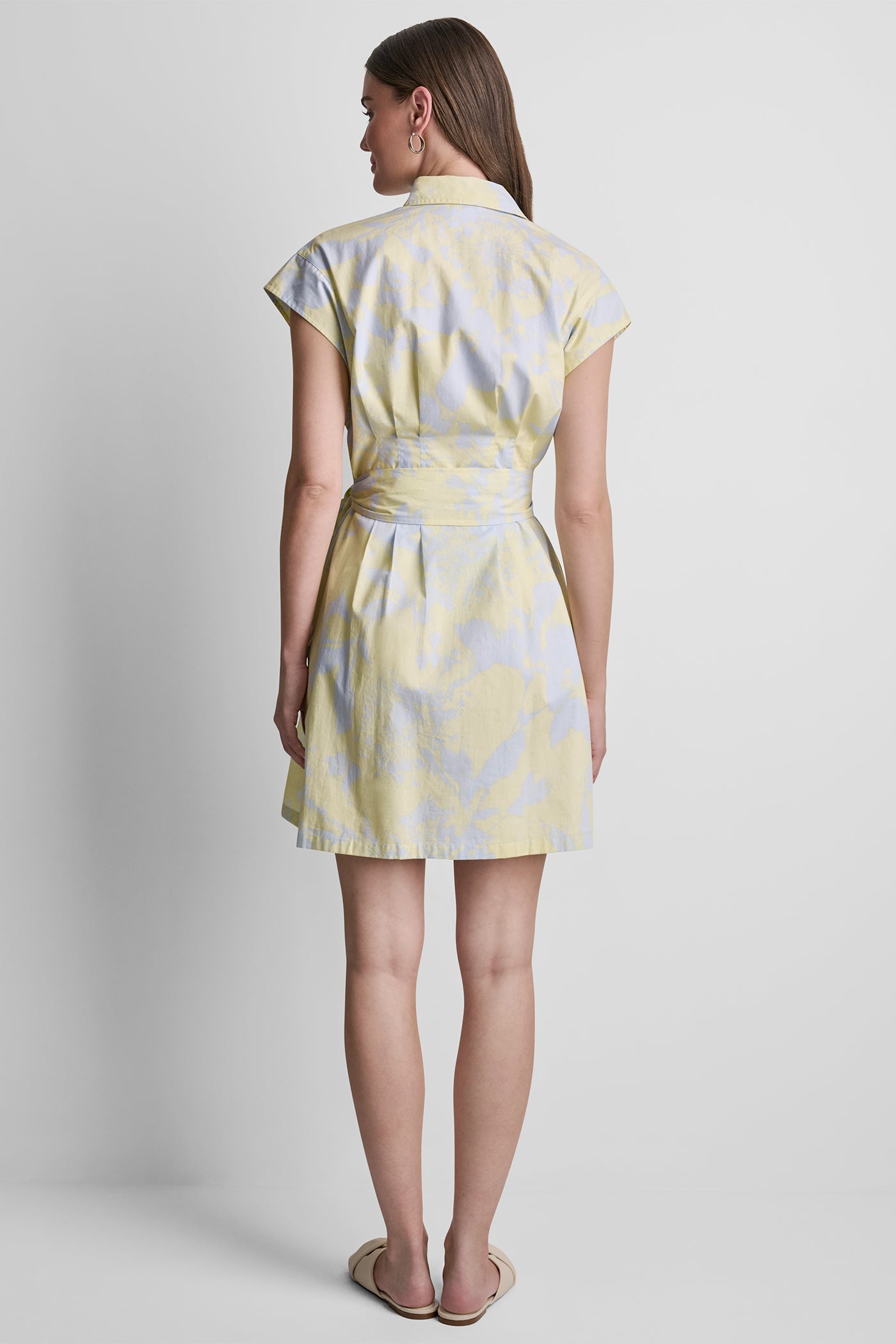 FLORAL PRINT SHIRT DRESS