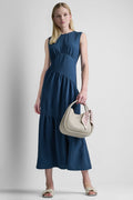 A-LINE TIERED MAXI DRESS