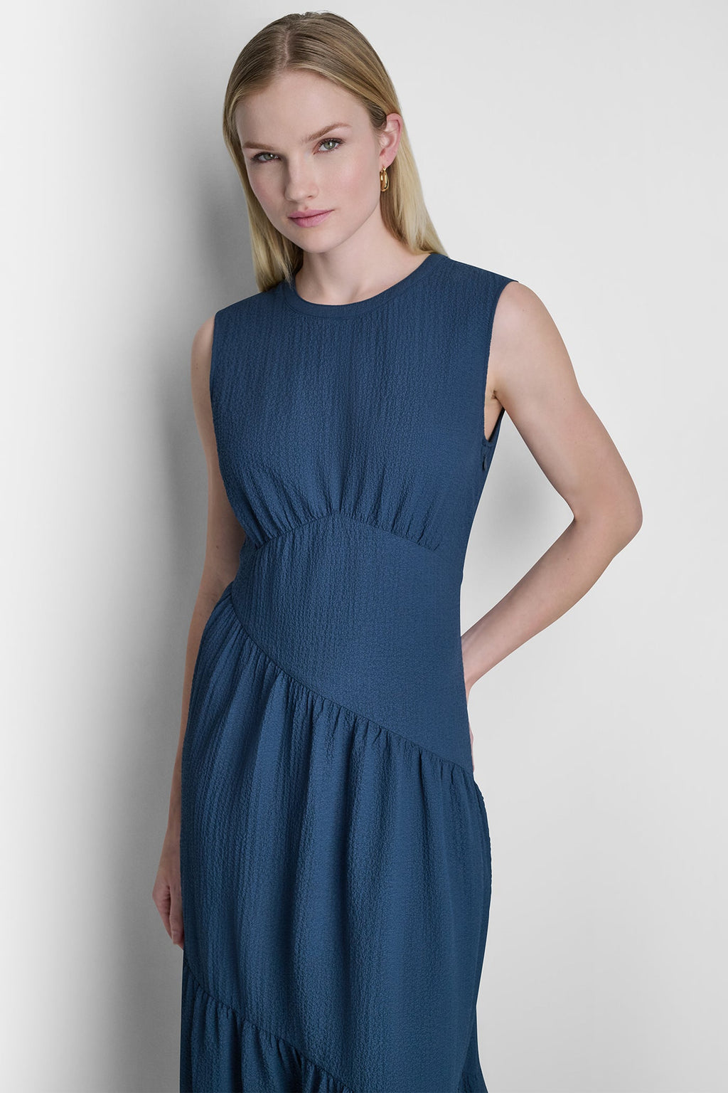 A-LINE TIERED MAXI DRESS