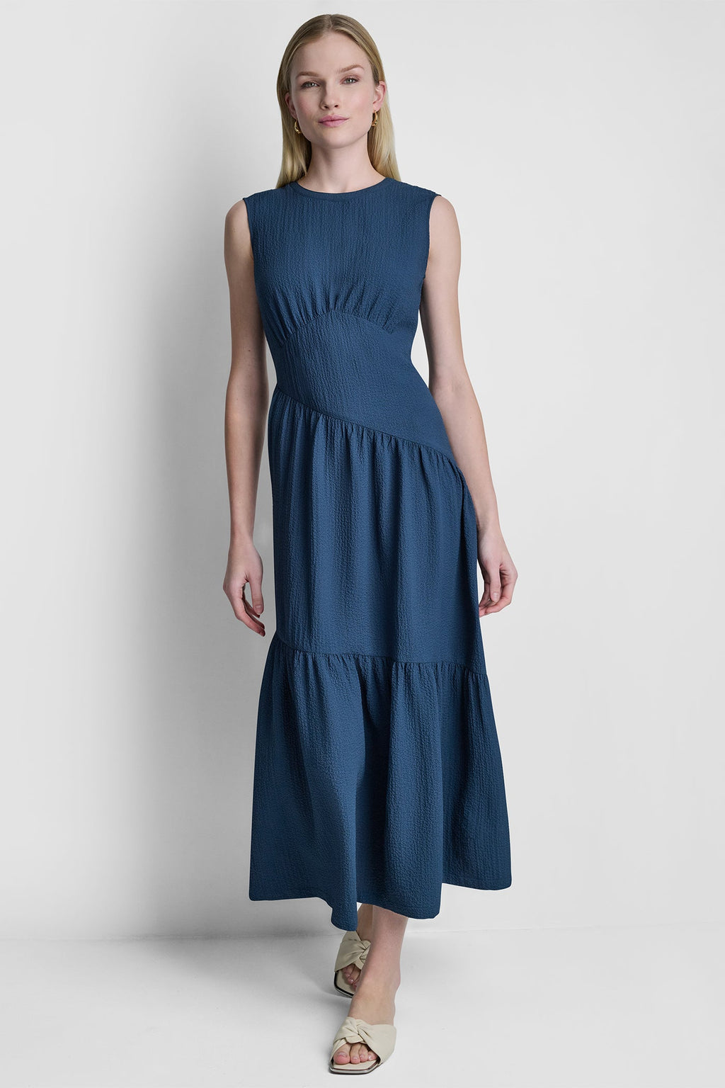 A-LINE TIERED MAXI DRESS