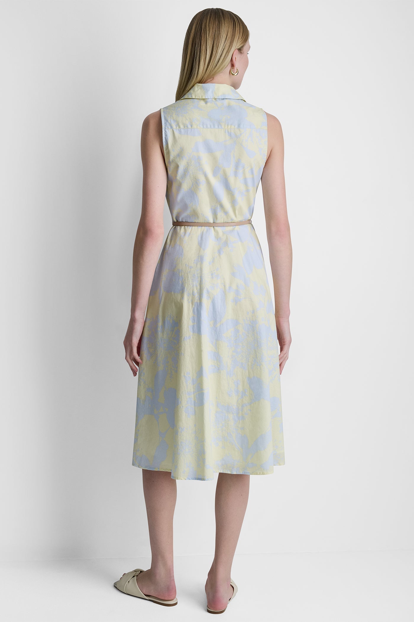 WRAP-EFFECT FLORAL PRINT DRESS