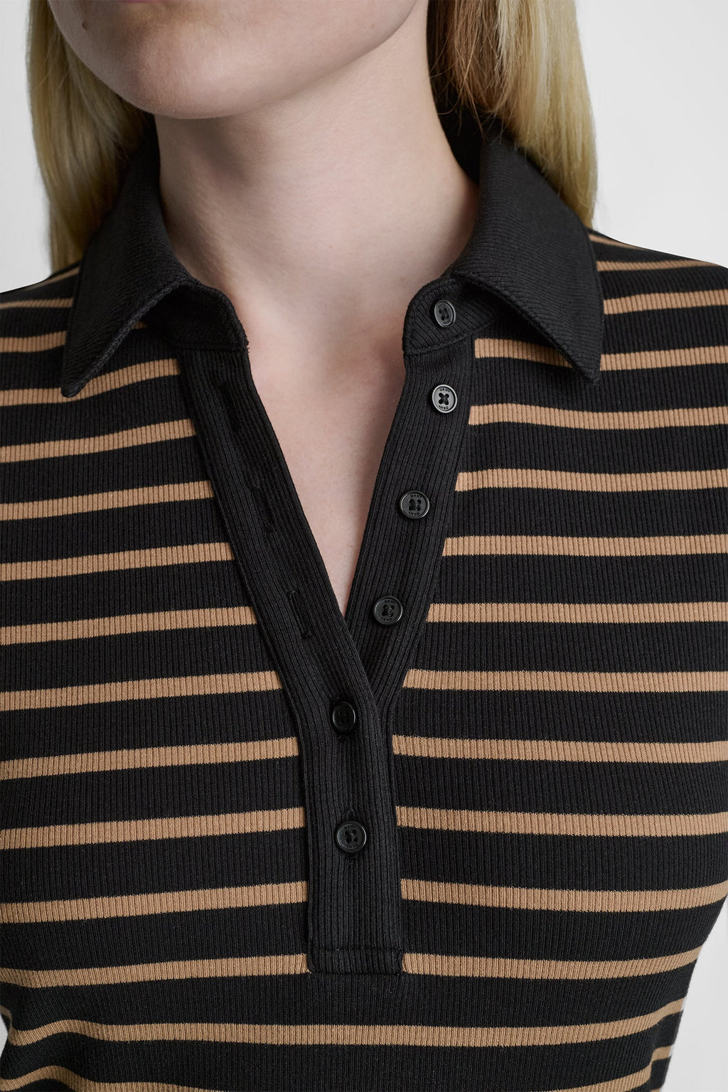 STRIPE MINI POLO DRESS