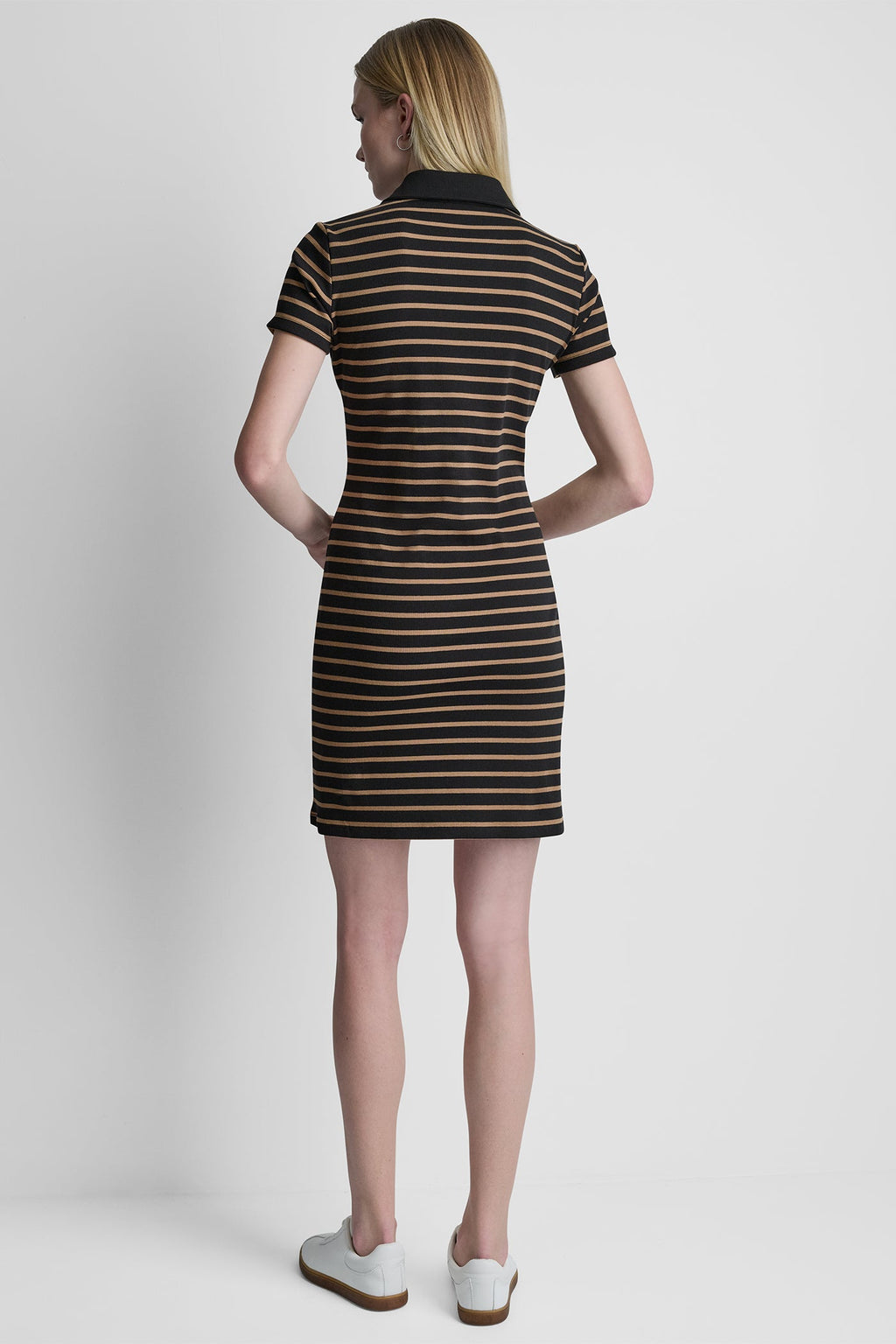 STRIPE MINI POLO DRESS