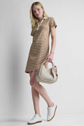 STRIPE MINI POLO DRESS