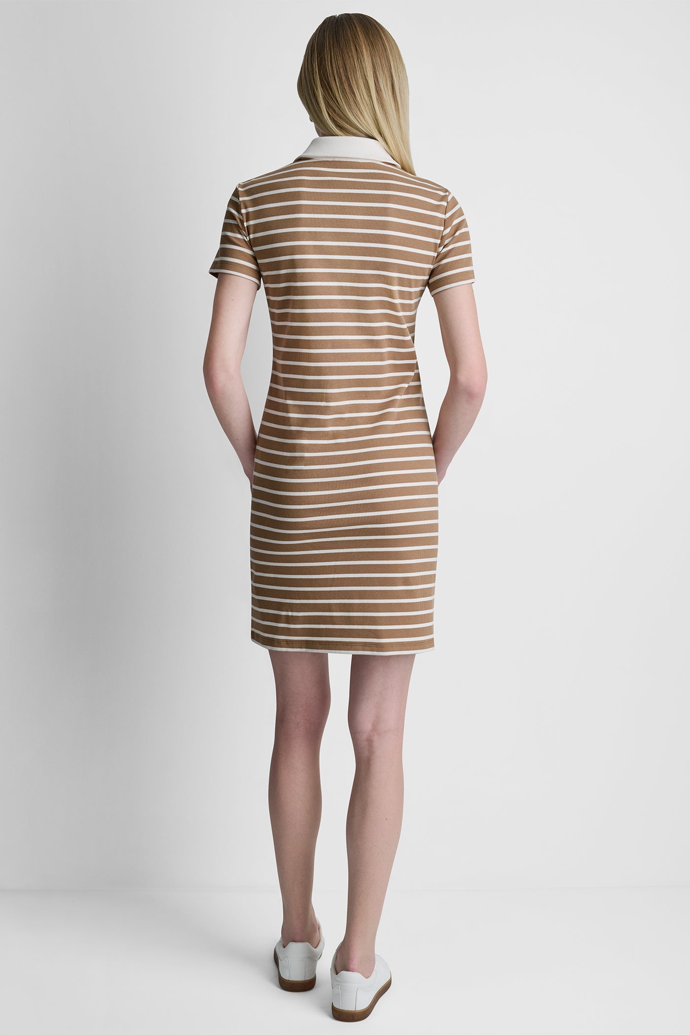 STRIPE MINI POLO DRESS