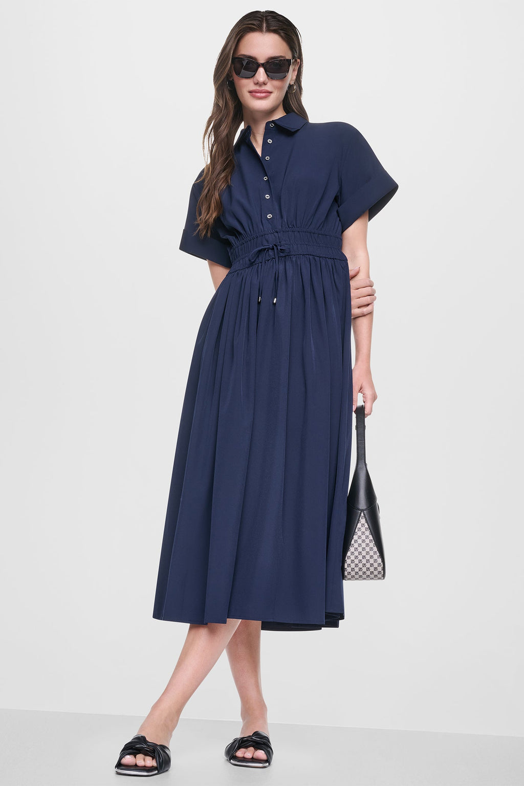 MIDI COMMUTER SHIRT DRESS