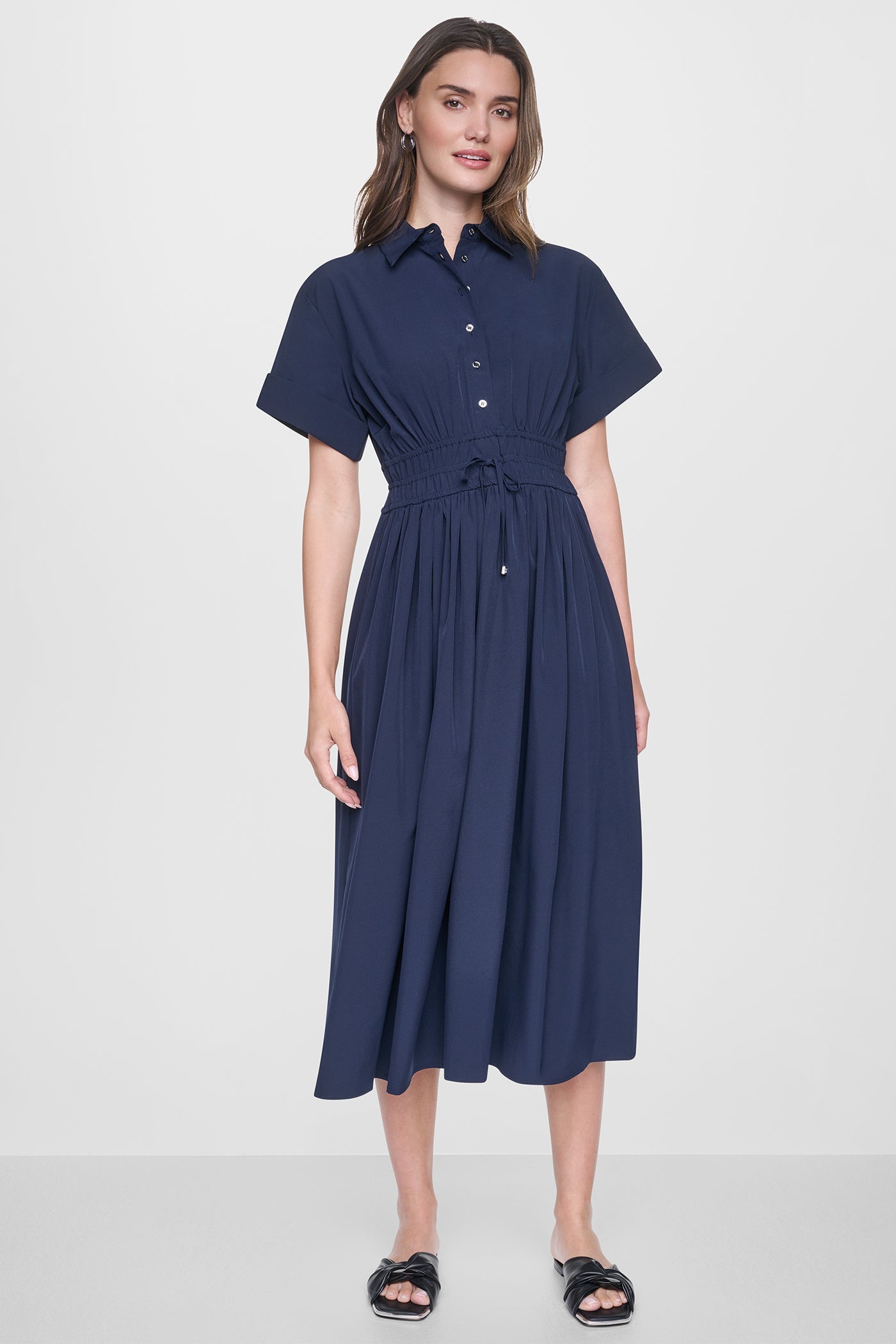 MIDI COMMUTER SHIRT DRESS