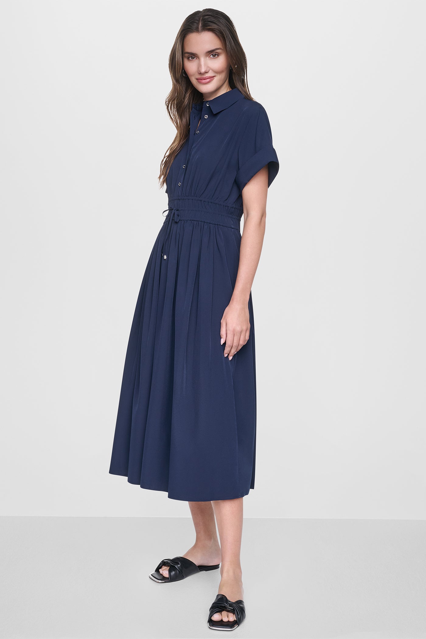 MIDI COMMUTER SHIRT DRESS