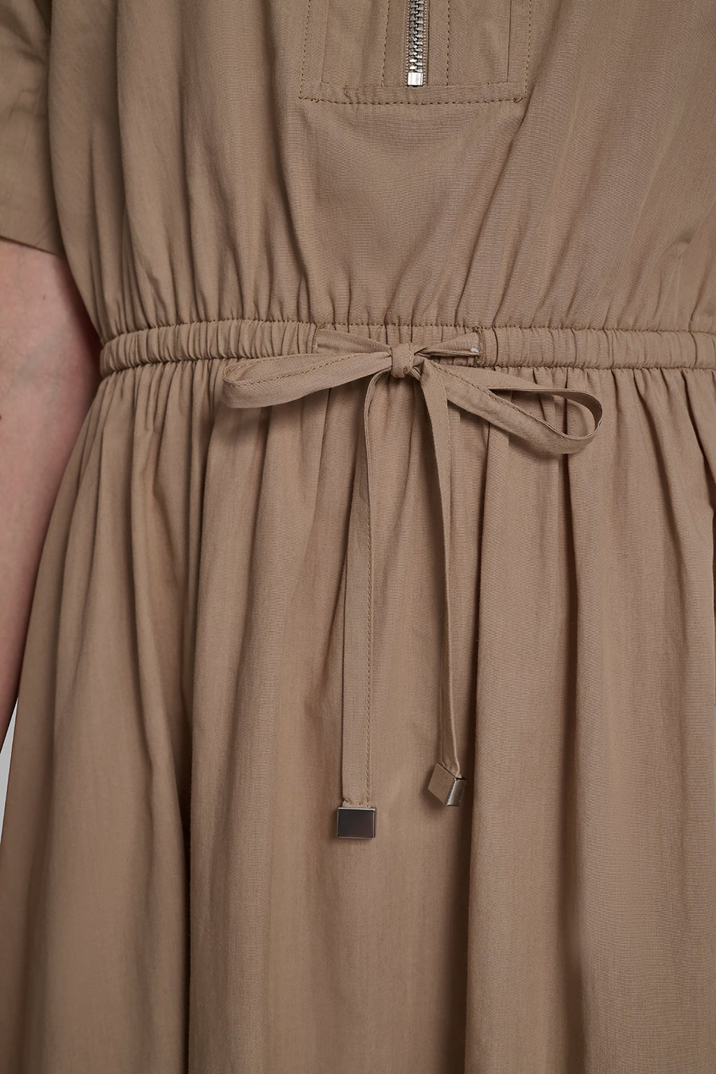 ZIPPER SHIRT DRESS