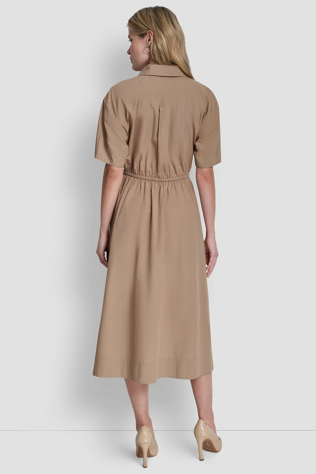 ZIPPER SHIRT DRESS