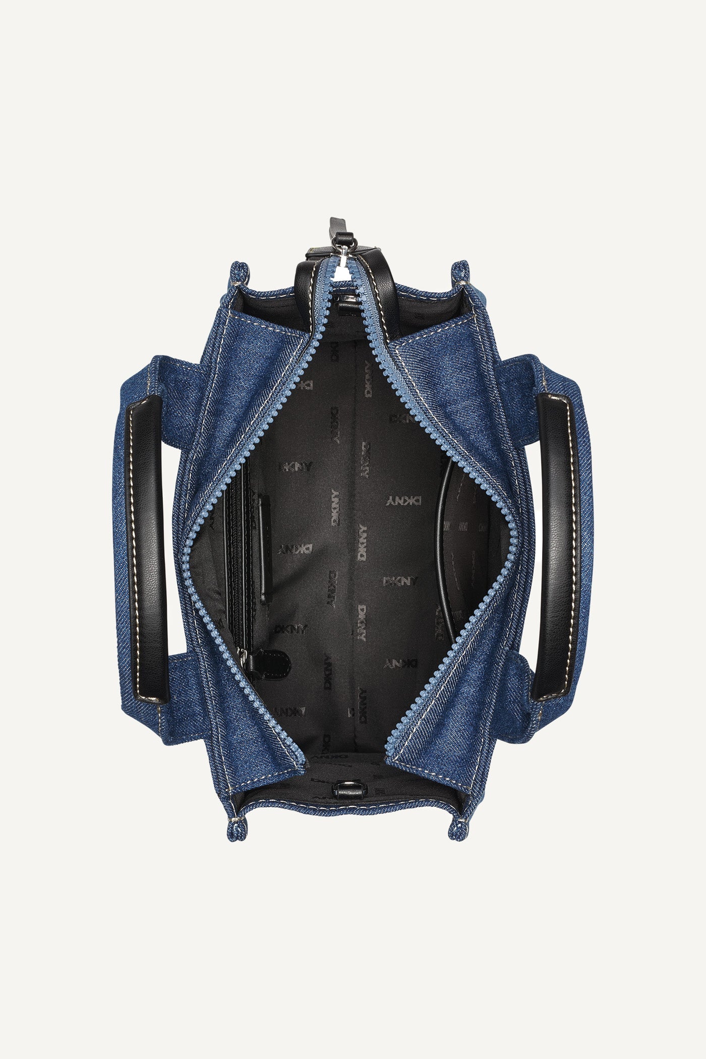 HADLEE SMALL DENIM LOGO TOTE