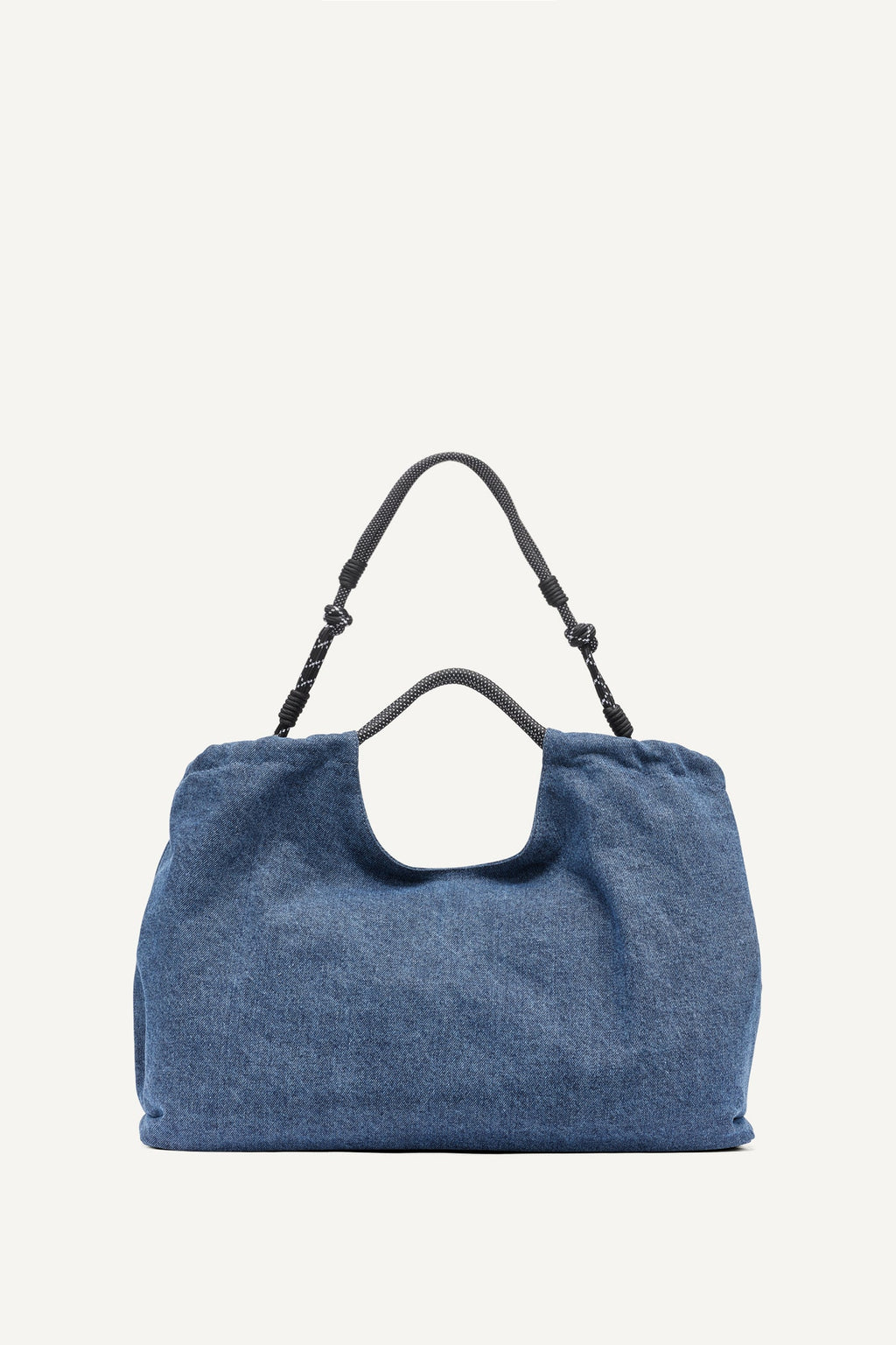 MABEL DENIM LARGE LOGO TOTE
