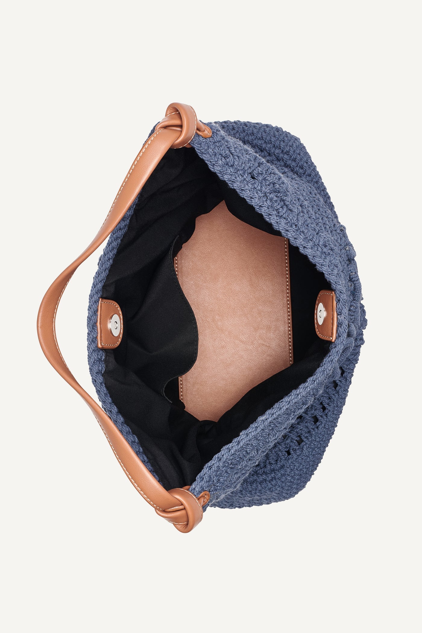 PAULA CROCHET LOGO HOBO BAG
