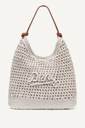 PAULA CROCHET LOGO HOBO BAG