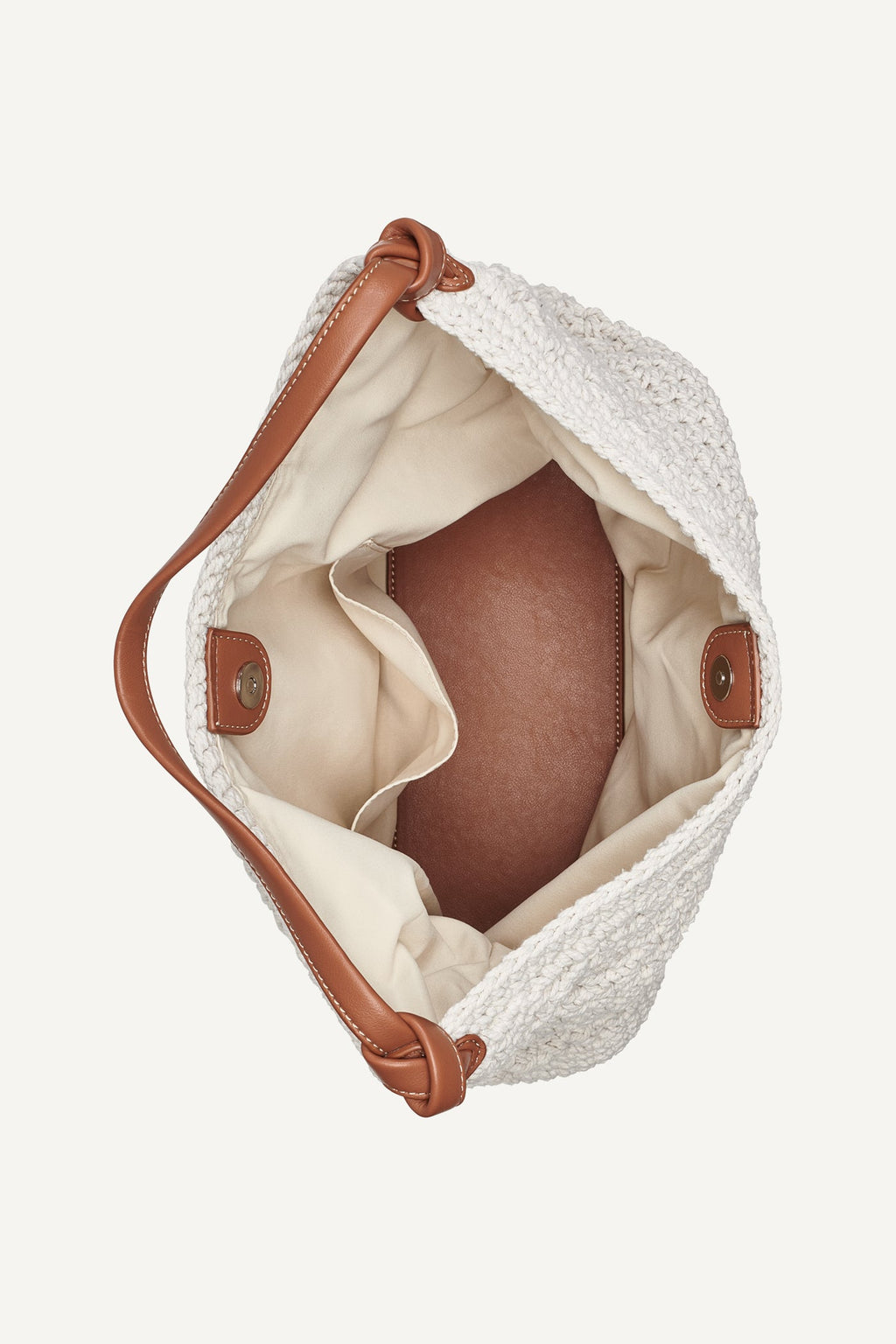 PAULA CROCHET LOGO HOBO BAG