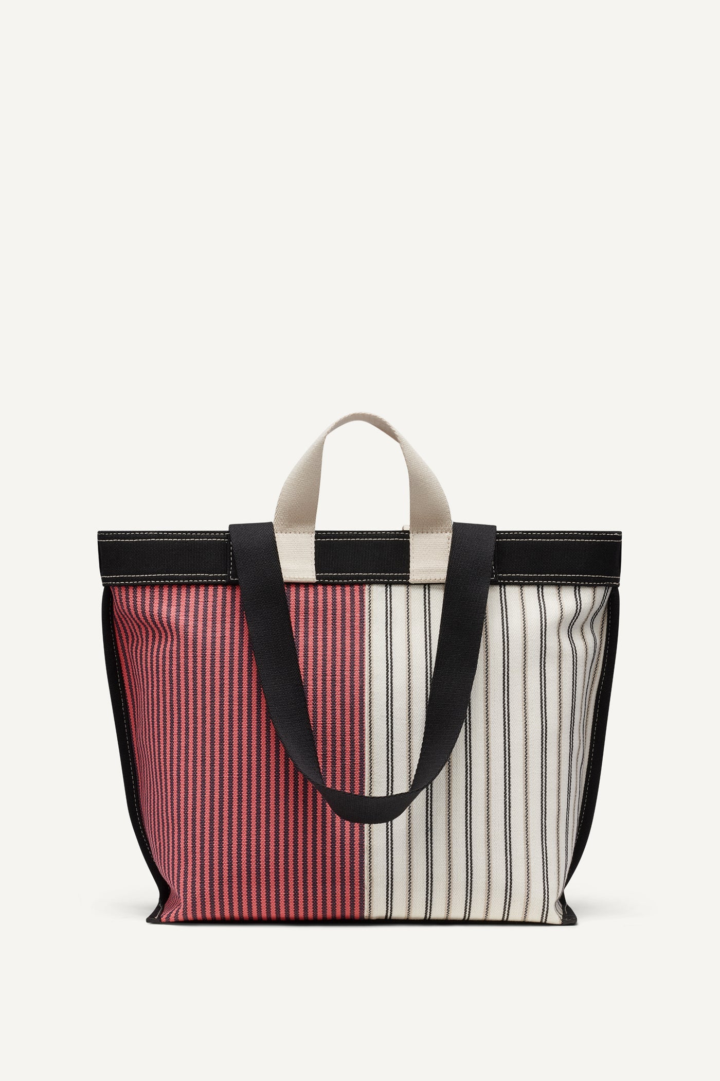 BRADY CANVAS STRIPE LOGO TOTE