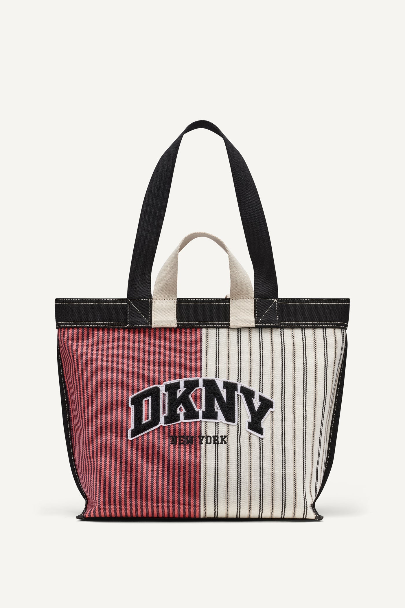 BRADY CANVAS STRIPE LOGO TOTE