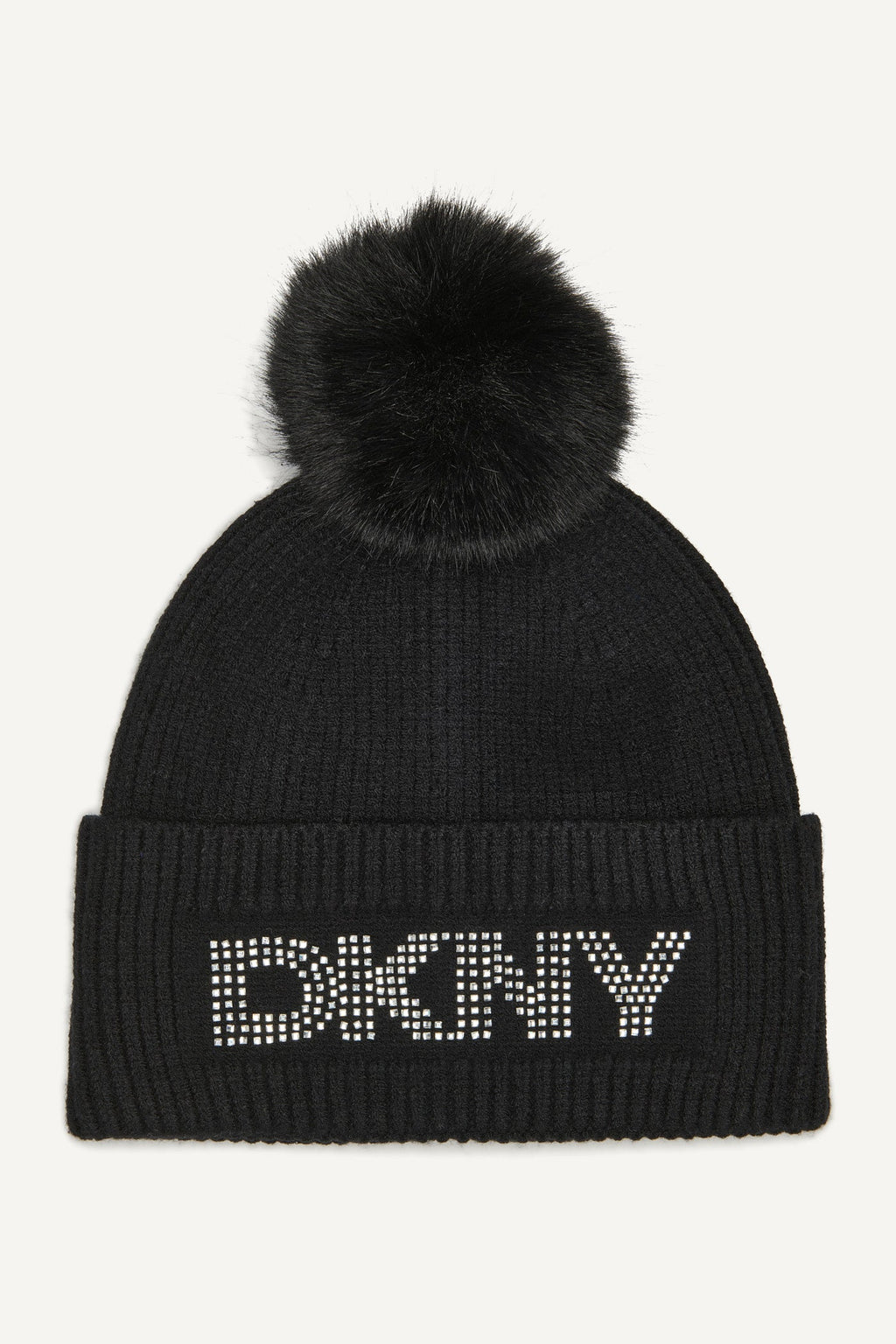 DISCO DKNY FAUX FUR POM HAT