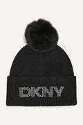 DISCO DKNY FAUX FUR POM HAT