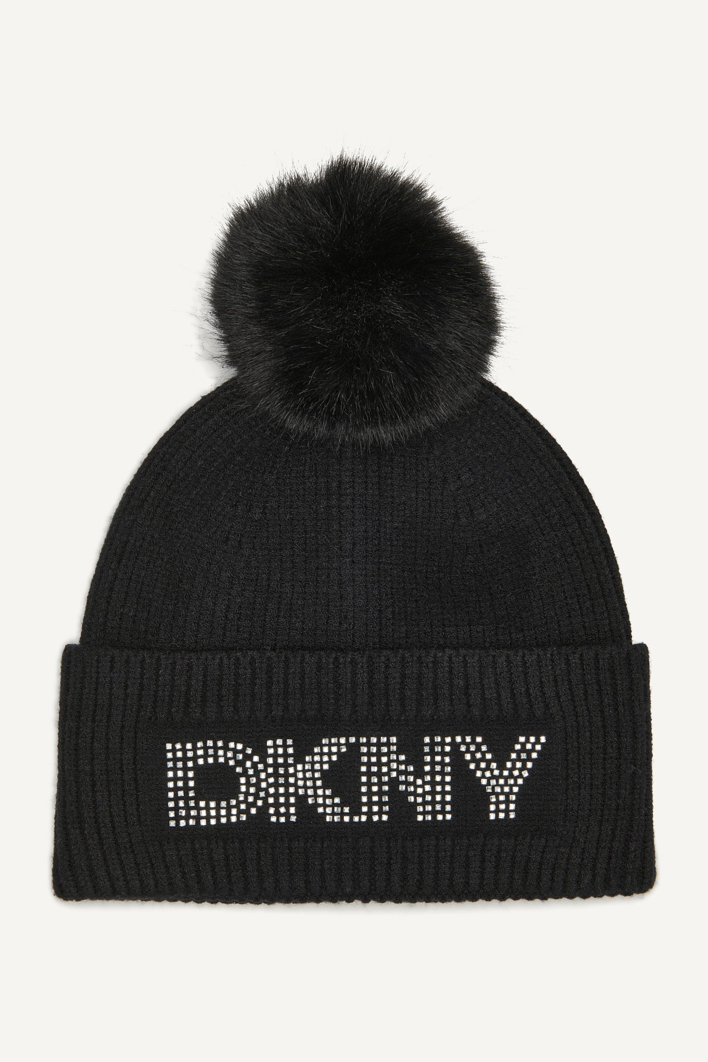 DISCO DKNY FAUX FUR POM HAT