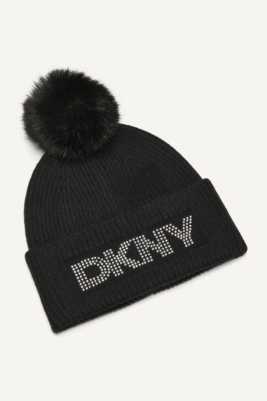 DISCO DKNY FAUX FUR POM HAT