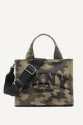 HADLEE SMALL LOGO EMBROIDERED CAMO TOTE
