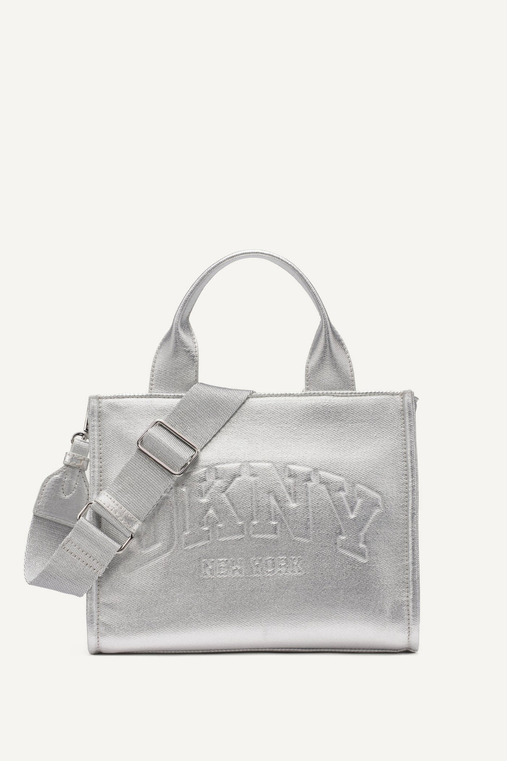 HADLEE SMALL METALLIC LOGO TOTE
