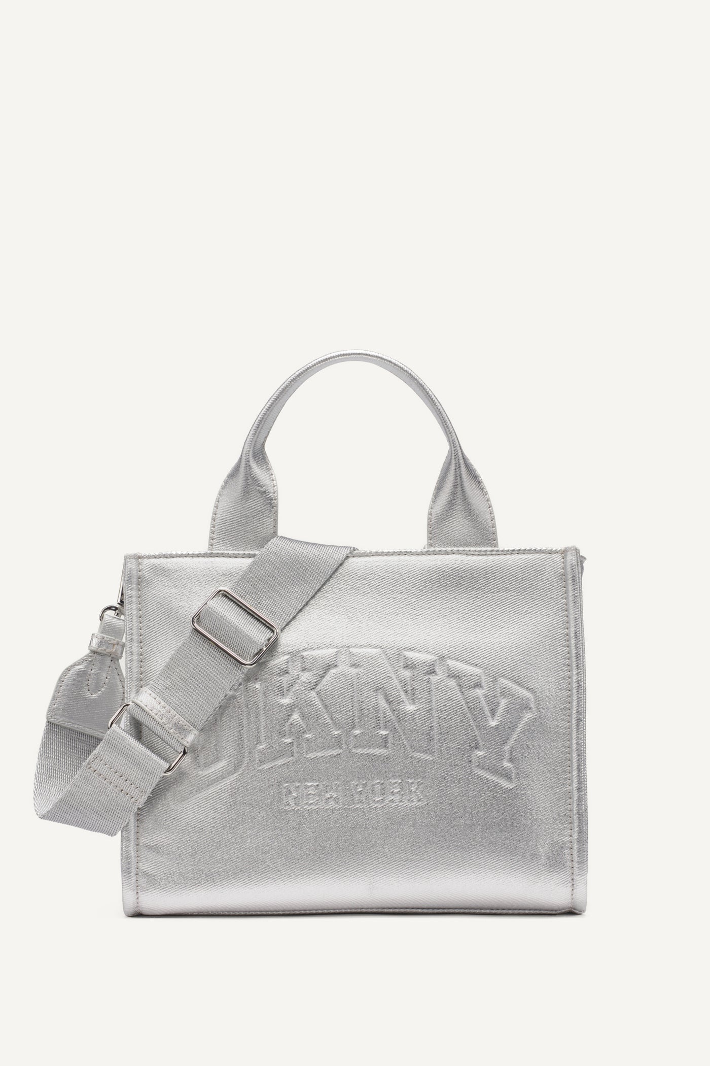 HADLEE SMALL METALLIC LOGO TOTE