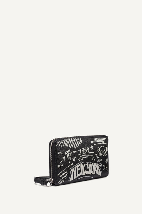 BRYAR LARGE ZIP AROUND WALLET WITH WRISTLET