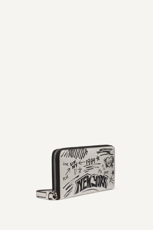 BRYAR LARGE ZIP AROUND WALLET WITH WRISTLET