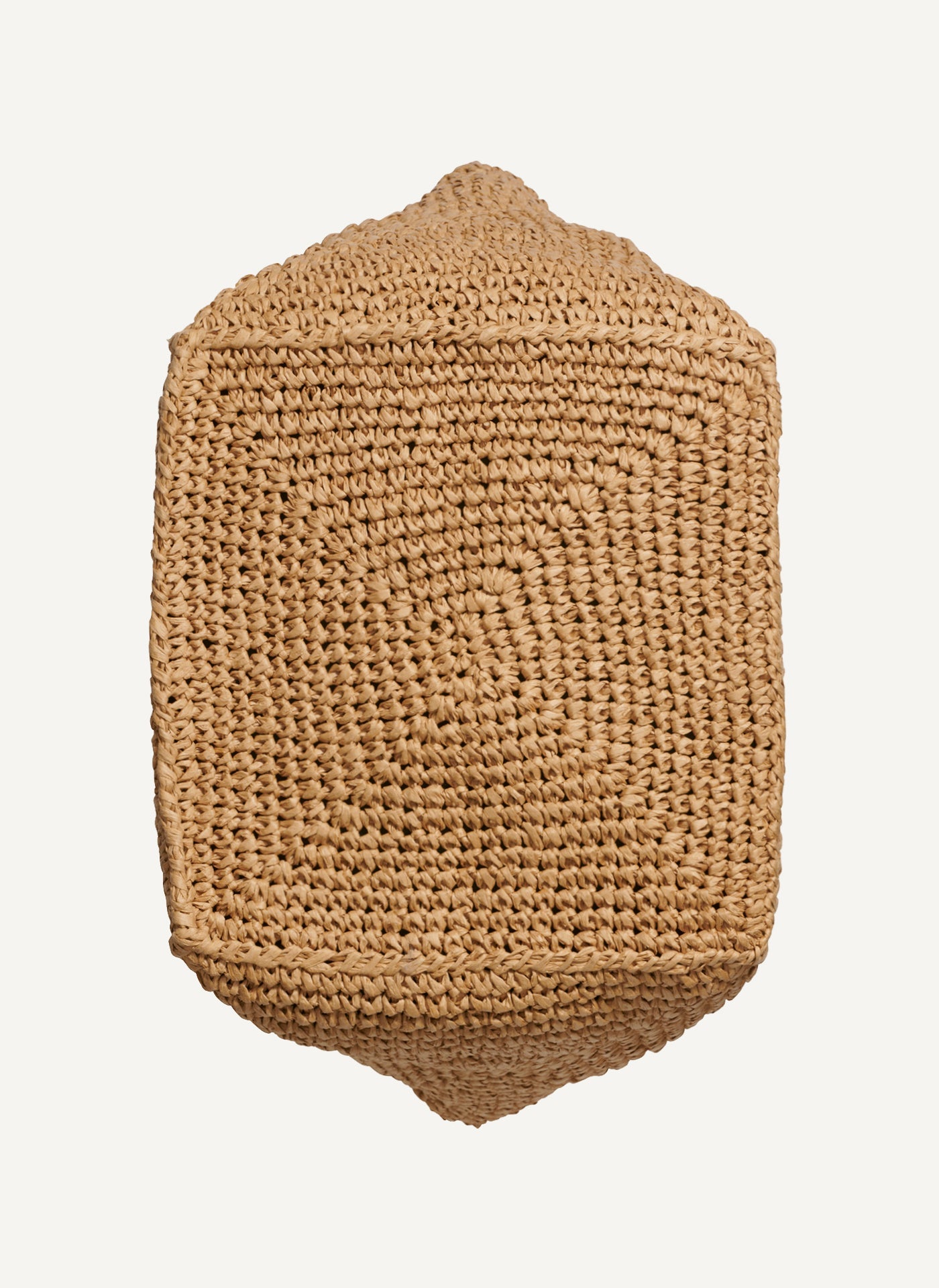 PALOMA CROCHET STRAW LOGO TOTE