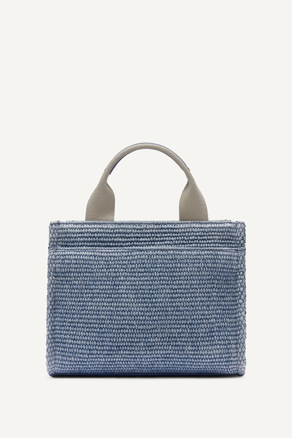 HADLEE SMALL STRAW LOGO TOTE