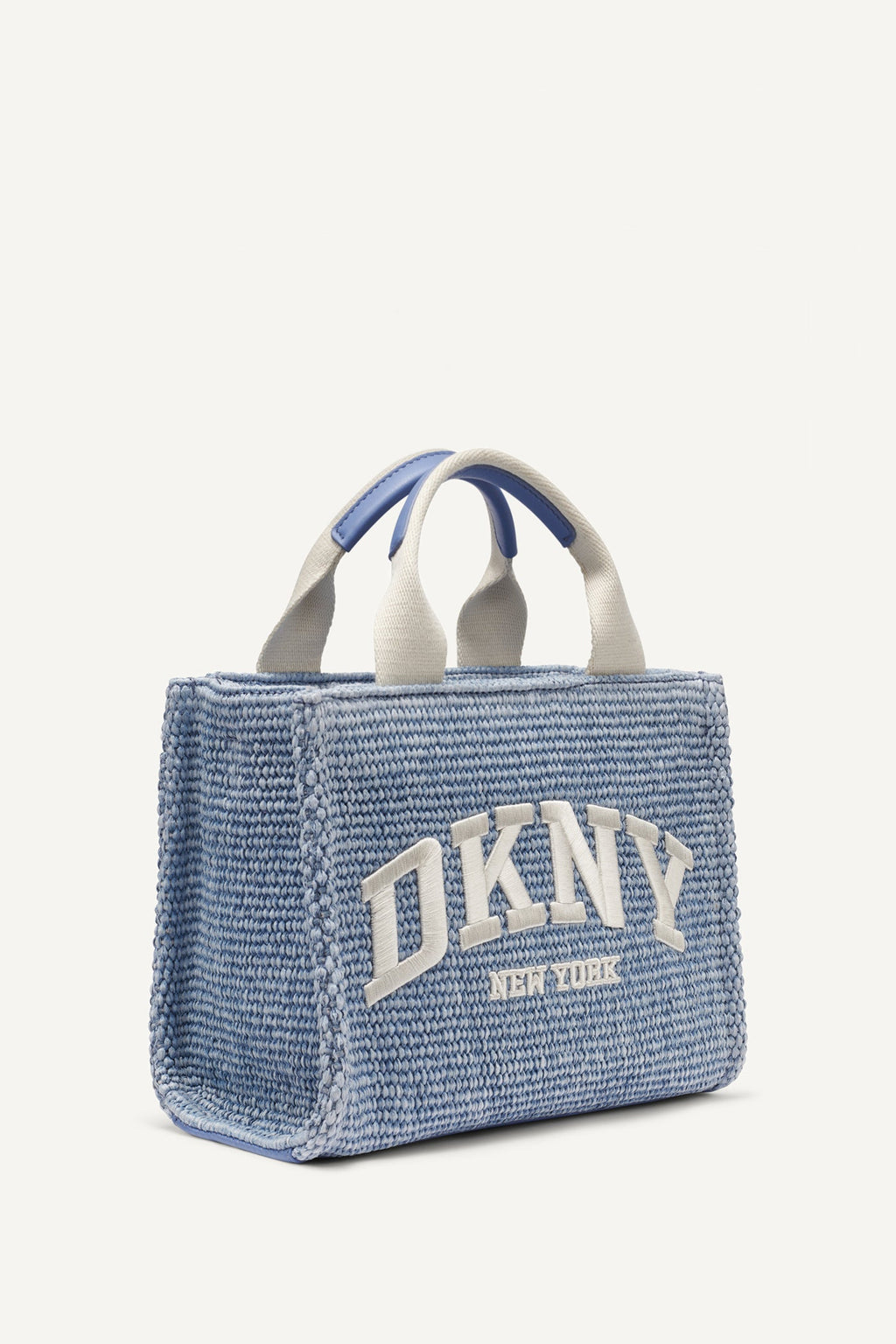 HADLEE SMALL STRAW LOGO TOTE