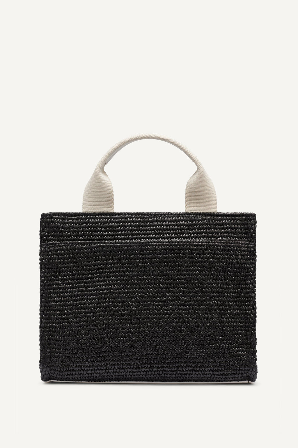 HADLEE SMALL STRAW LOGO TOTE