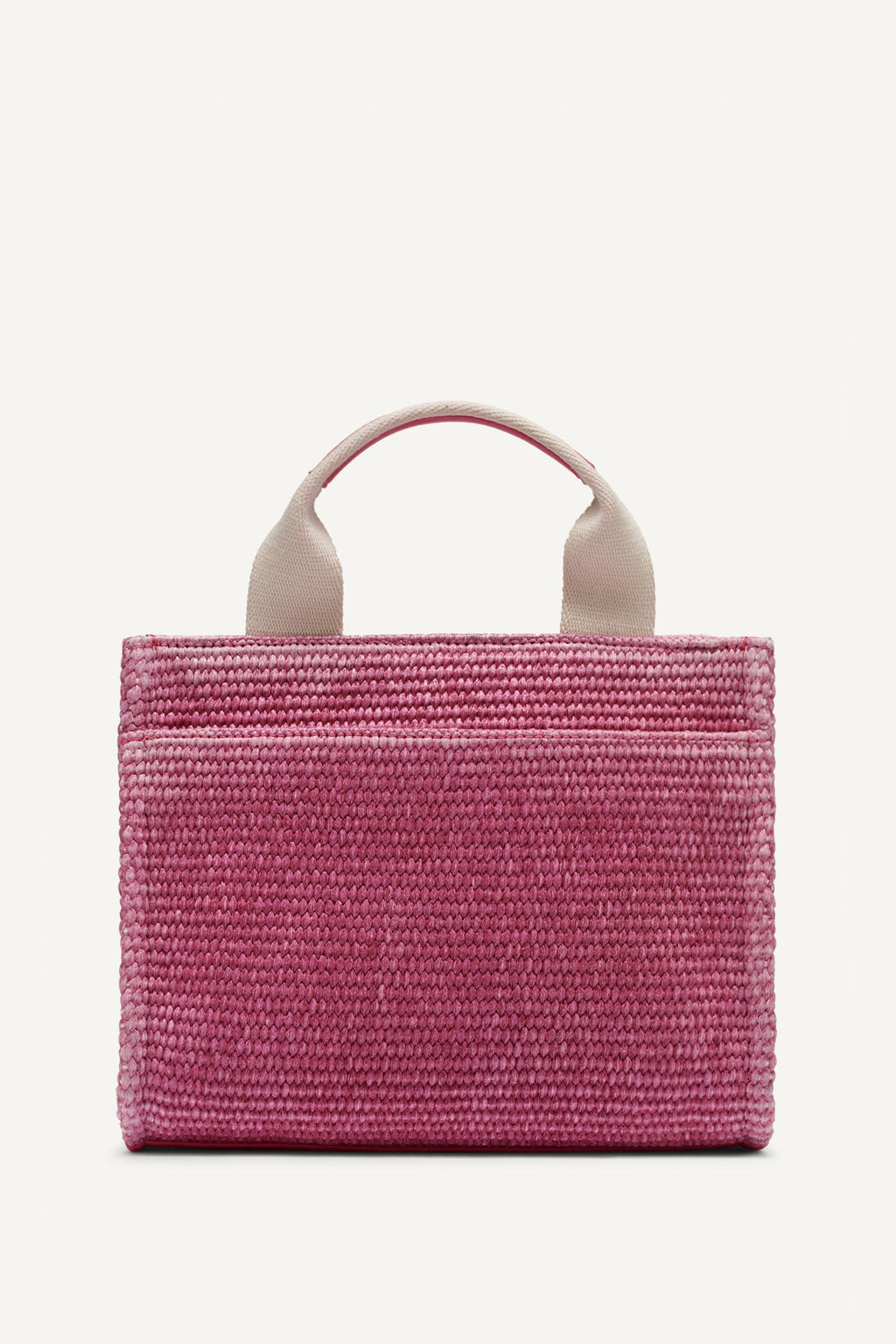 HADLEE SMALL STRAW LOGO TOTE