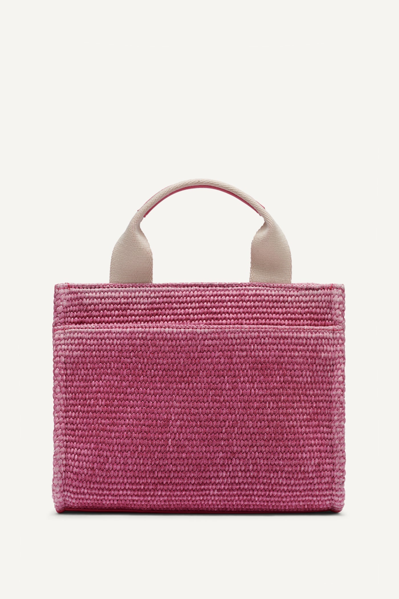 HADLEE SMALL STRAW LOGO TOTE
