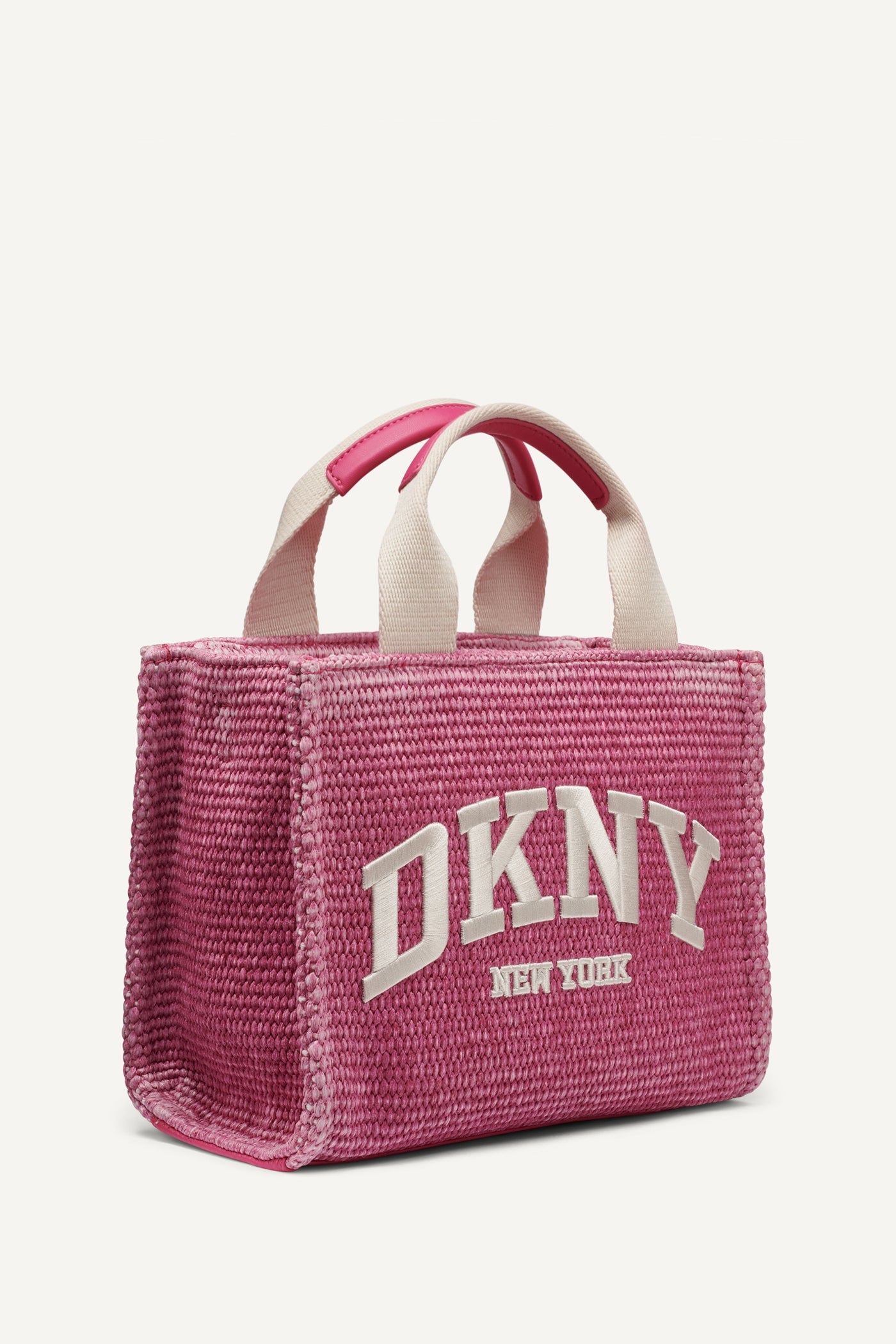 HADLEE SMALL STRAW LOGO TOTE