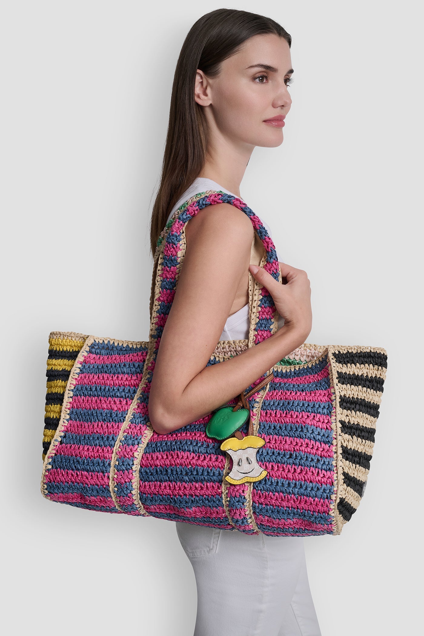 NESSA RAFFIA TOTE