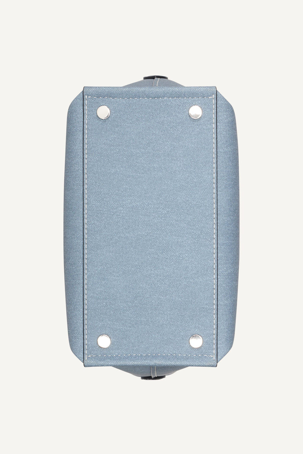 NICOLE DENIM LOGO BUCKET BAG