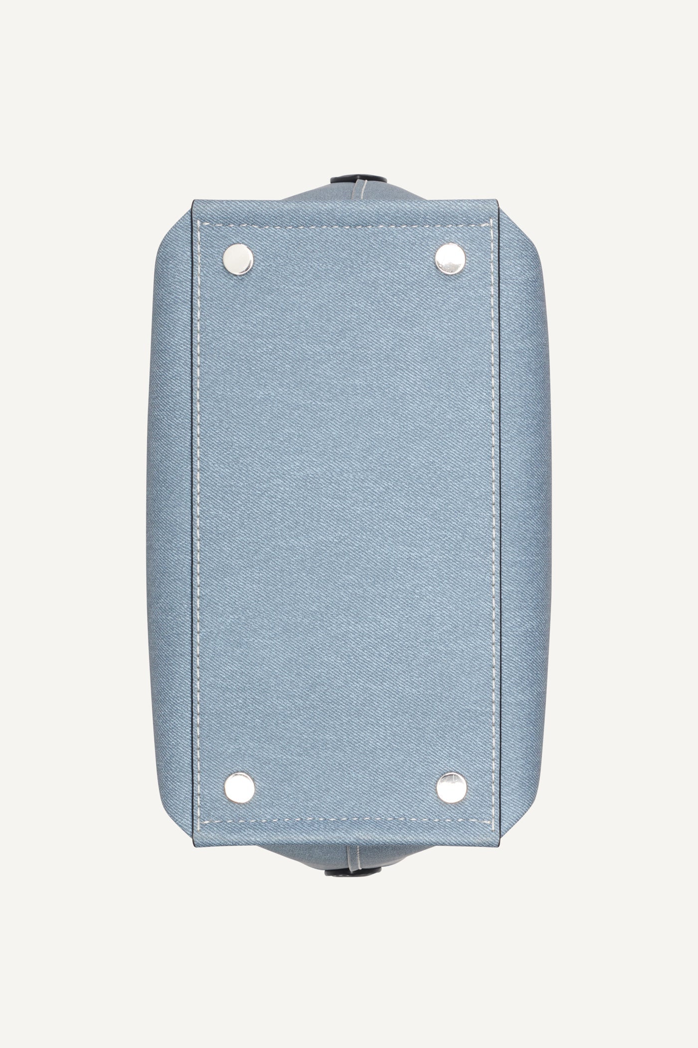 NICOLE DENIM LOGO BUCKET BAG