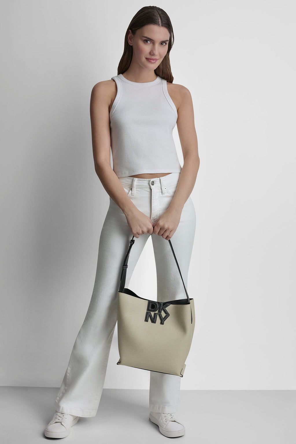 NICOLE LOGO BUCKET BAG