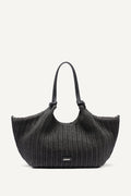 PAULA CROCHET RAFFIA MEDIUM COMMUTER TOTE