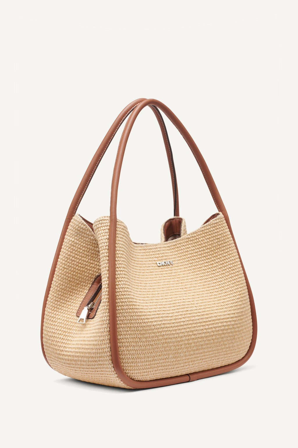 CAPRI WOVEN STRAW LARGE HOBO BAG